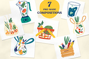 Vegetables farm collection, an Object Graphic by PawLoveArt (Thumbnail 5 of 12)