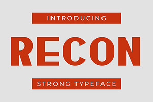 Recon - San Serif Typeface