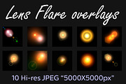 LENS FLARE OVERLAYS, a Brushes & More by voxelimages (Thumbnail 2 of 11)