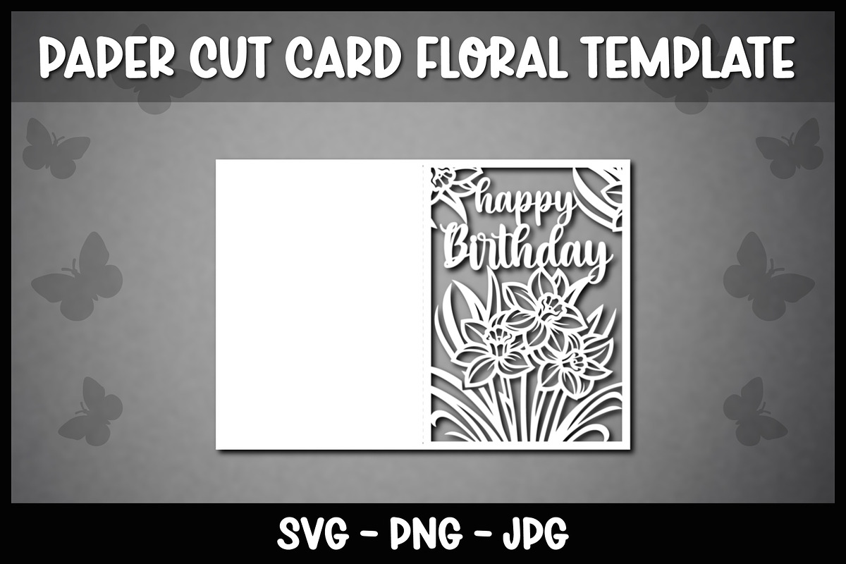6 Floral Happy Birthday cards, a Graphic by Reddish Design (Photo 5 of 7)