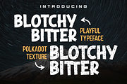 Blotchy Bitter - Playful Typeface, a Font by Dumadistyle (Thumbnail 1 of 9)
