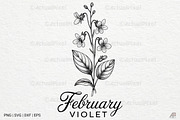 Birth Month Flowers SVG PNG Bundle, an Illustration by Actual Pixel (Thumbnail 3 of 24)