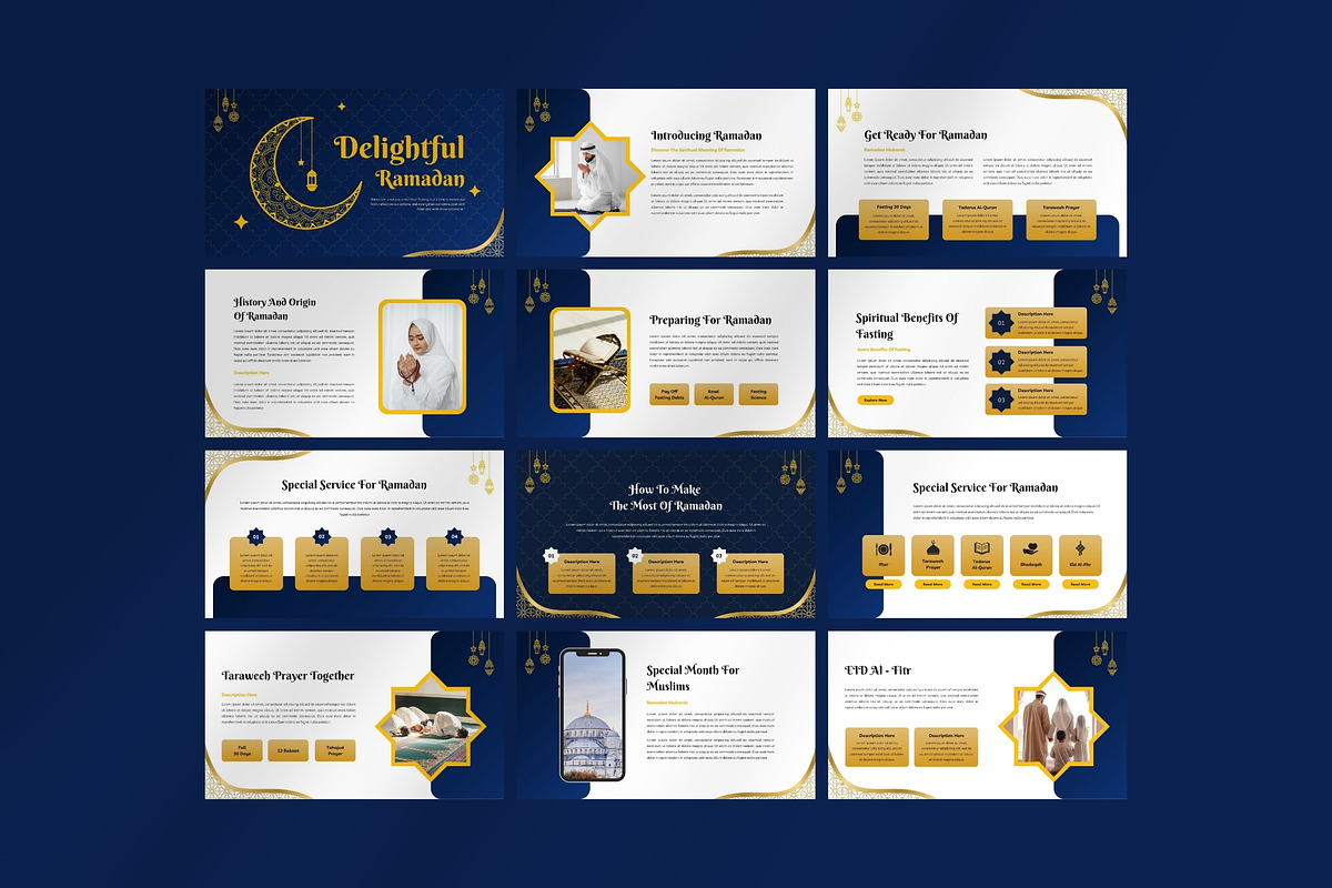 Delightful Ramadan, a Presentation Template by FIBRINOSÄ (Photo 2 of 2)