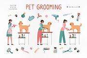 Dog grooming. Pet care, an Animal Illustration by Anna Summer (Thumbnail 1 of 6)