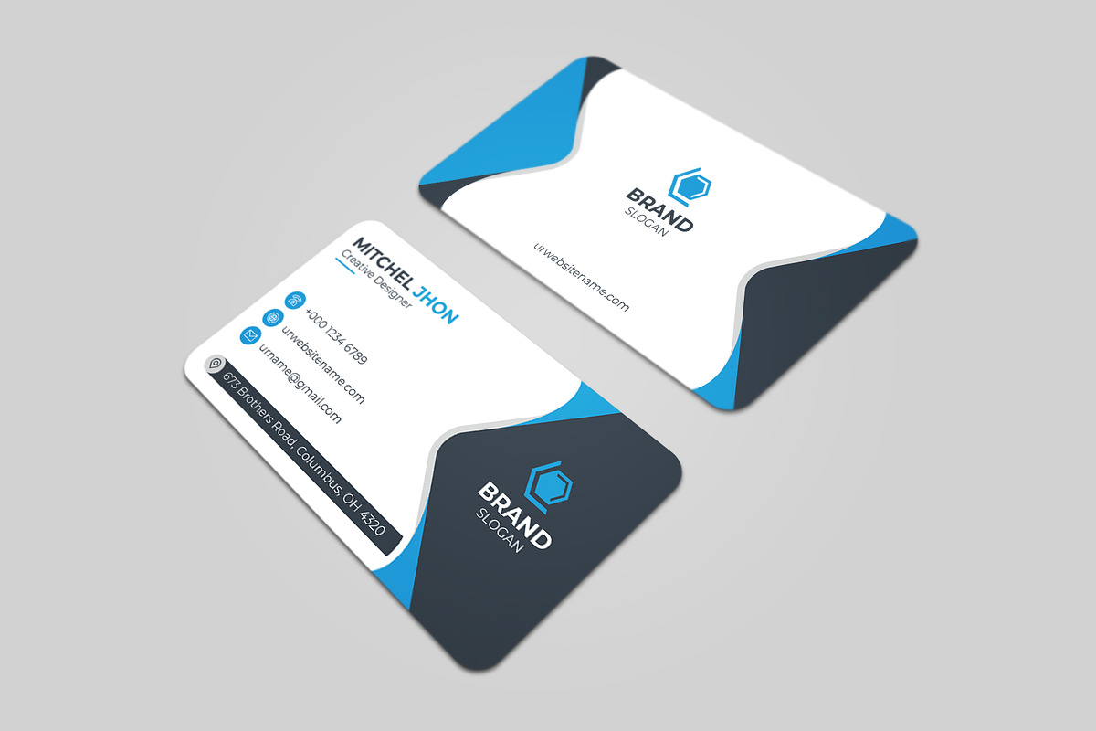 Creative & Modern Business Card, a Business Card Template by GFXCity (Photo 4 of 4)