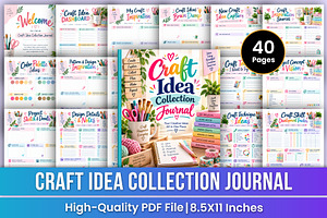 Craft Idea Collection Journal | Craf, a Stationery Template by Mustafiz
