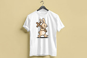Easter Bunny with Cross Clipart Set, a Graphic by T-shirt Pond (Thumbnail 8 of 10)