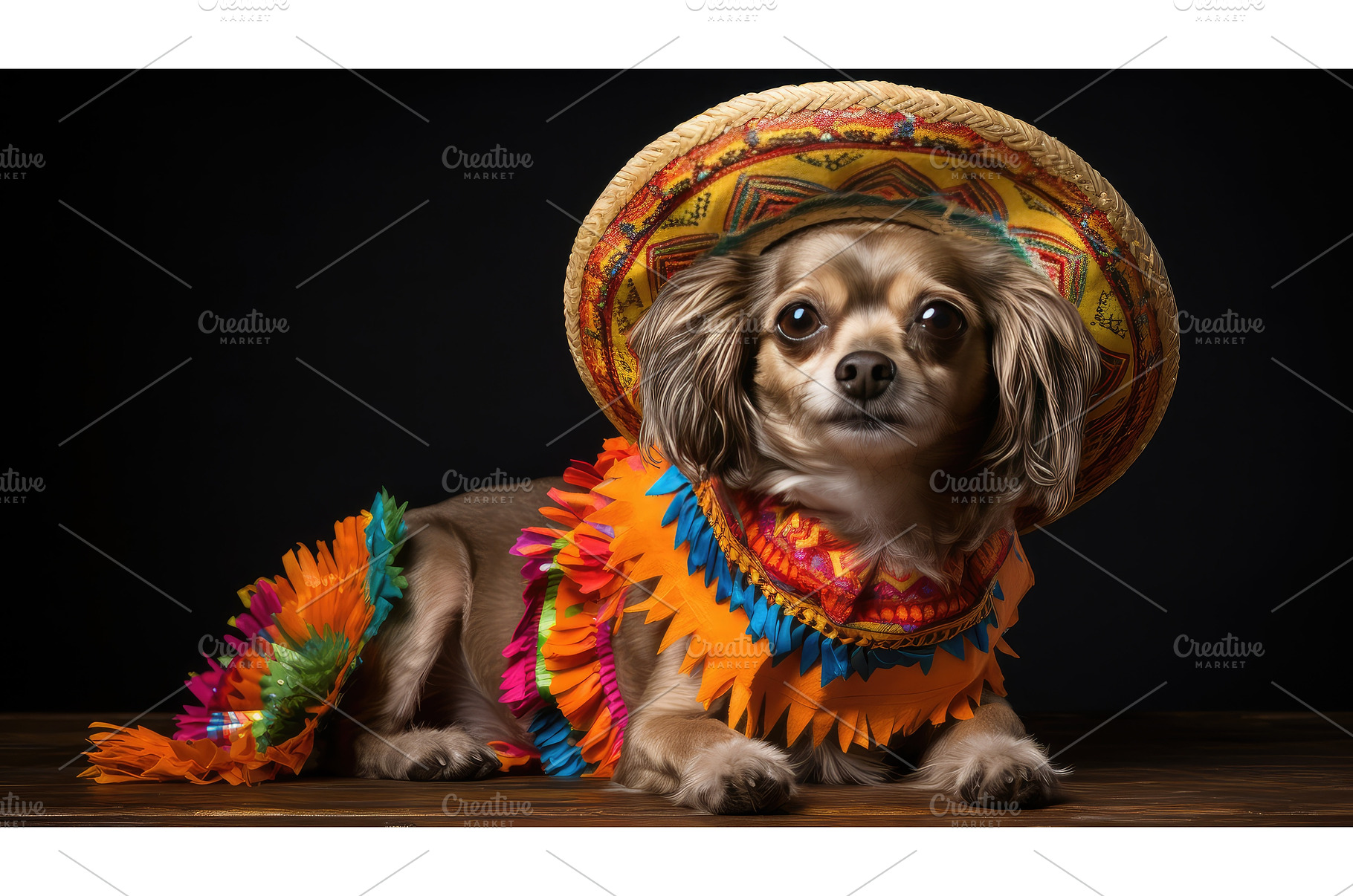 fiesta cinco de mayo dog ai, a Food & Drink Photo by pikepicture