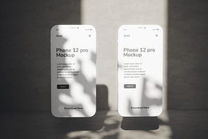 IPhone 12 Pro Clay Stylish Mockup