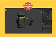 3D Office Futuristic Pack, a 3D by Dudukbersama (Thumbnail 3 of 3)