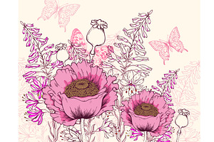 Decorative Floral Background