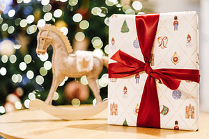 Merry Christmas and Happy New Year! Christmas horse rustic toy a, a Holiday Photo by Sonjachni
