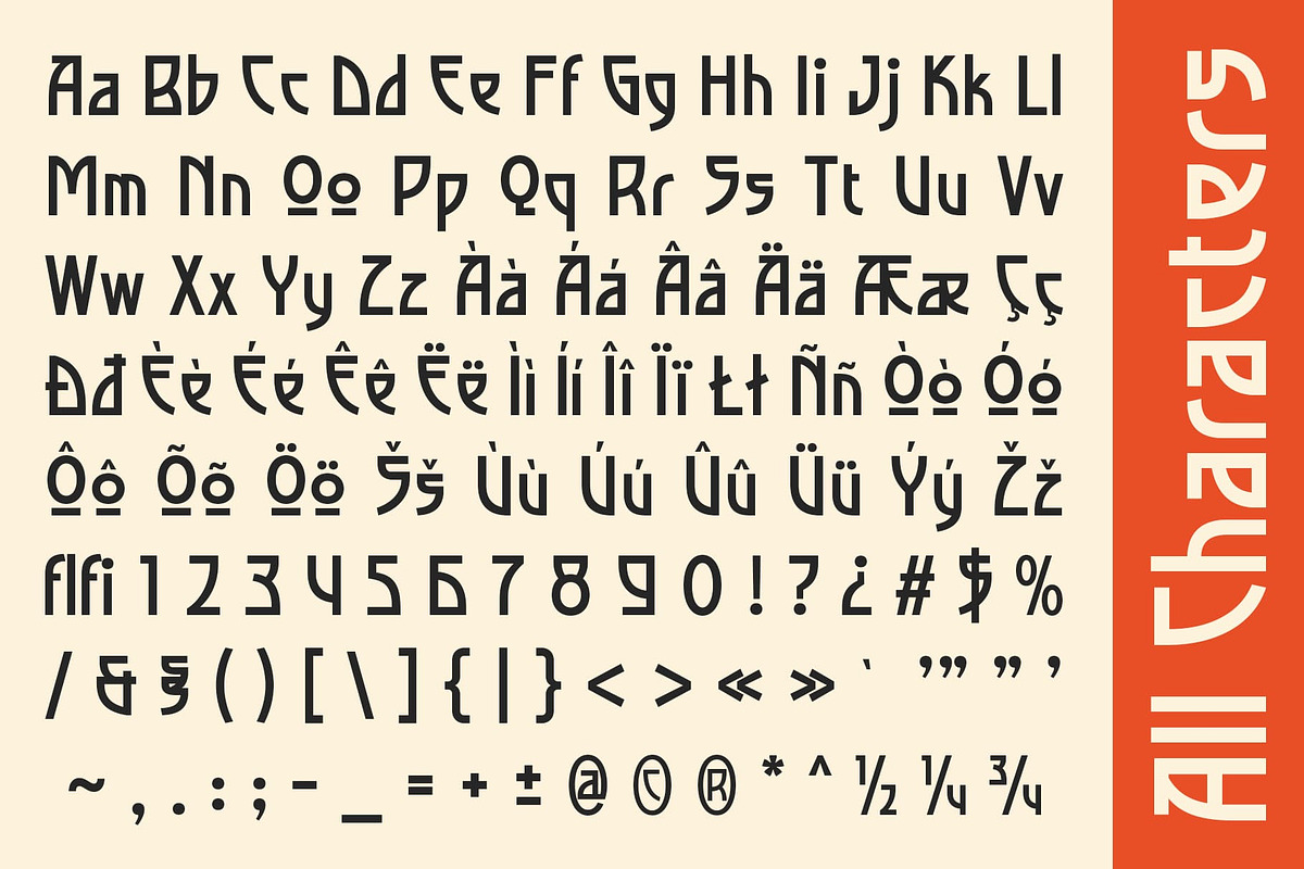 CS Lempo – Art Deco Font, a Sans Serif Font by Craft Supply Co. (Photo 8 of 8)