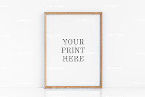 30x40 wood frame mockup 12x16 3:4, a Print Template by Grace White