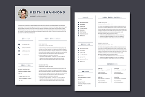 Resume Template with Cover Letter