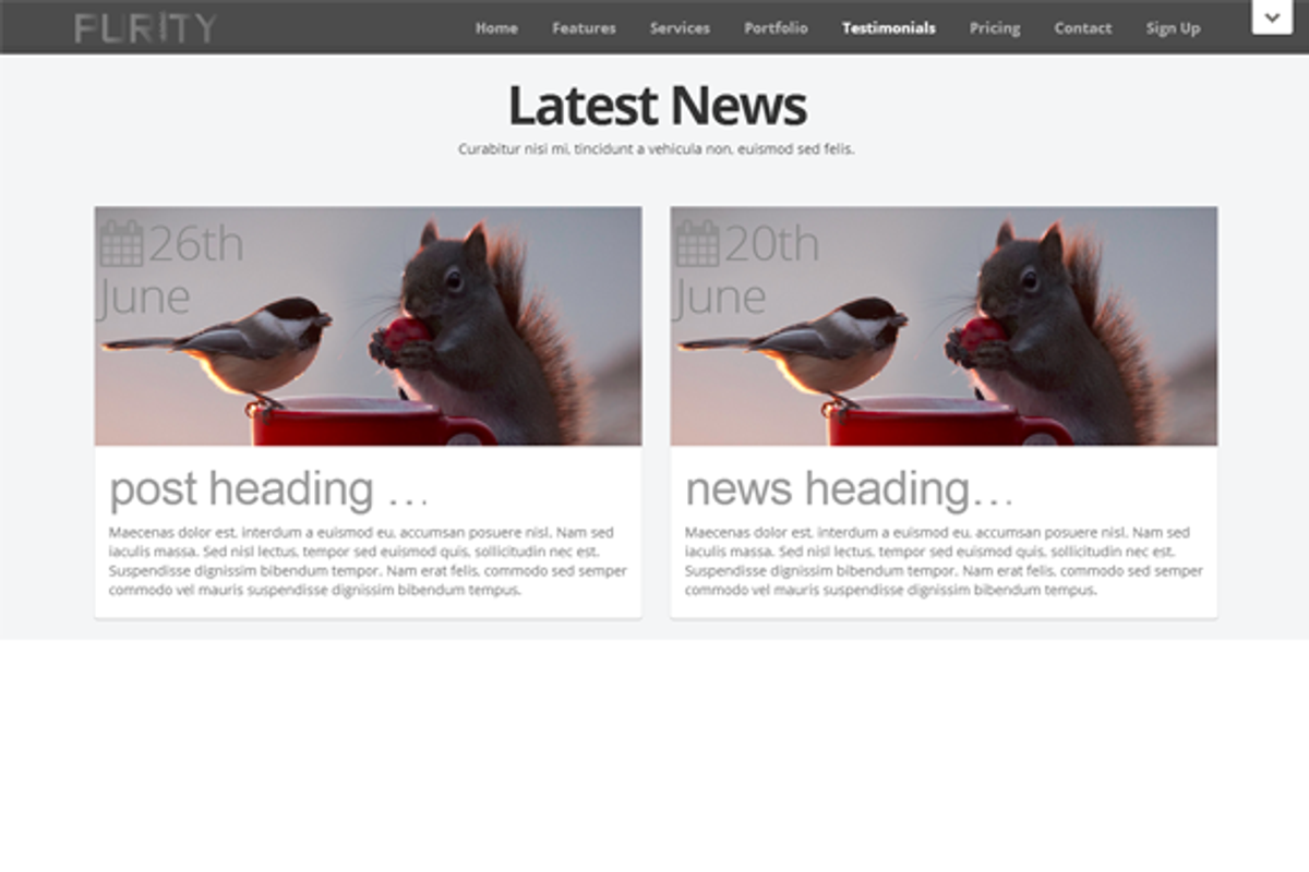 Purity Wordpress Responsive Theme, a WordPress Template by uExel Web Design Shop (Photo 5 of 5)