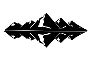 Mountain Reflection SVG Bundle, a Graphic by hafijul (Thumbnail 2 of 10)