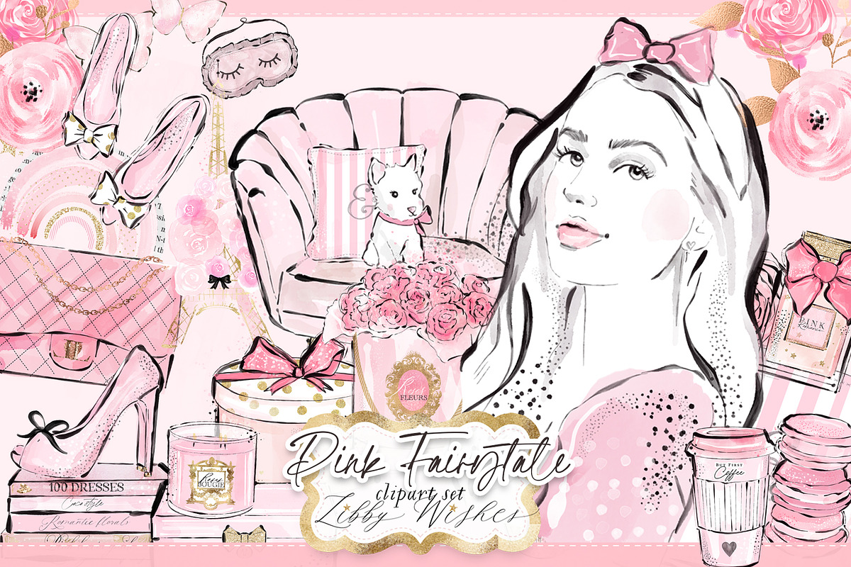 Pink lover's Fashion, an Illustration by Libby Wishes (Photo 1 of 6)