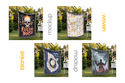 Woven Blanket Mockup Hang, an Apparel Mockup by Mockups Studio (Thumbnail 3 of 9)