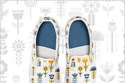 Folk Art Seamless Collection, a Background Graphic by Petite Lily (Thumbnail 7 of 8)