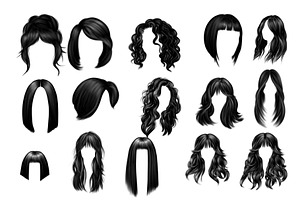 Hairstyles Procreate Brush Stamps