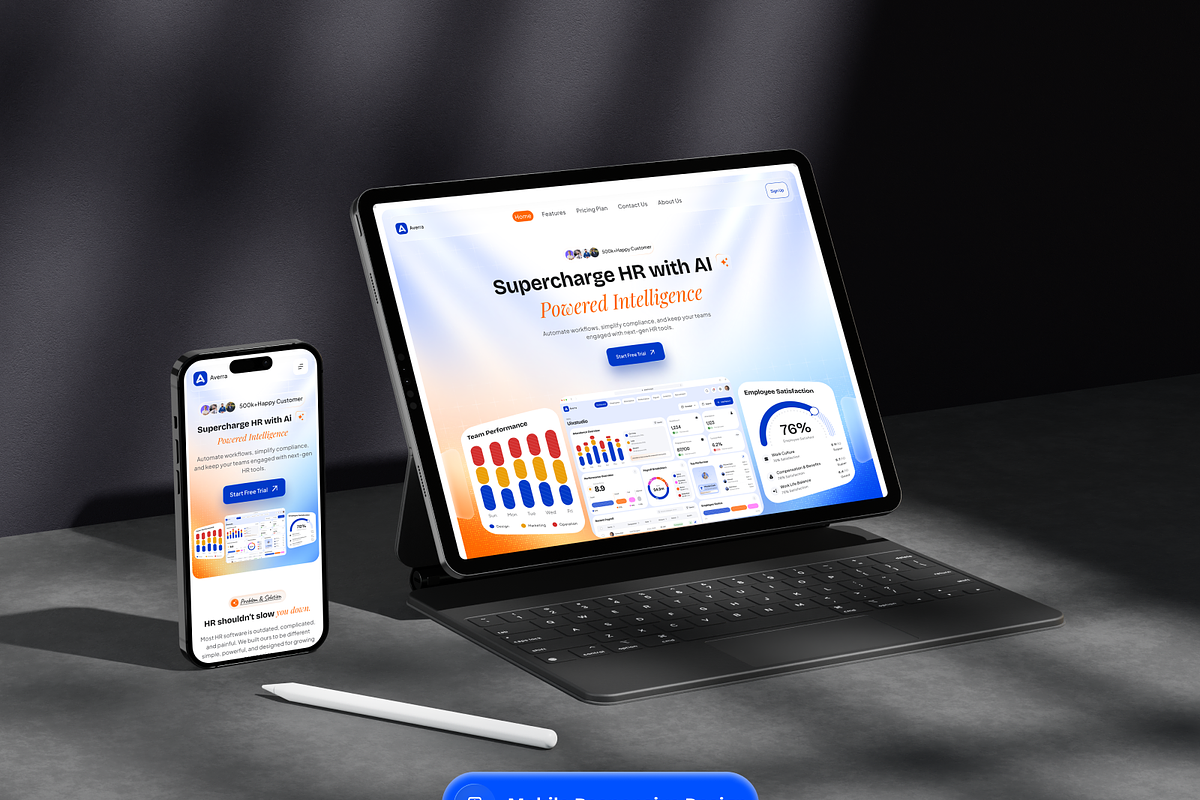 Averra - HRM SaaS Website Template, a Landing Page Template by Brix Lab (Photo 9 of 13)