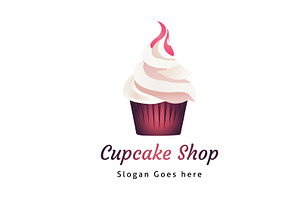 Sweet Cupcake Shop Logo