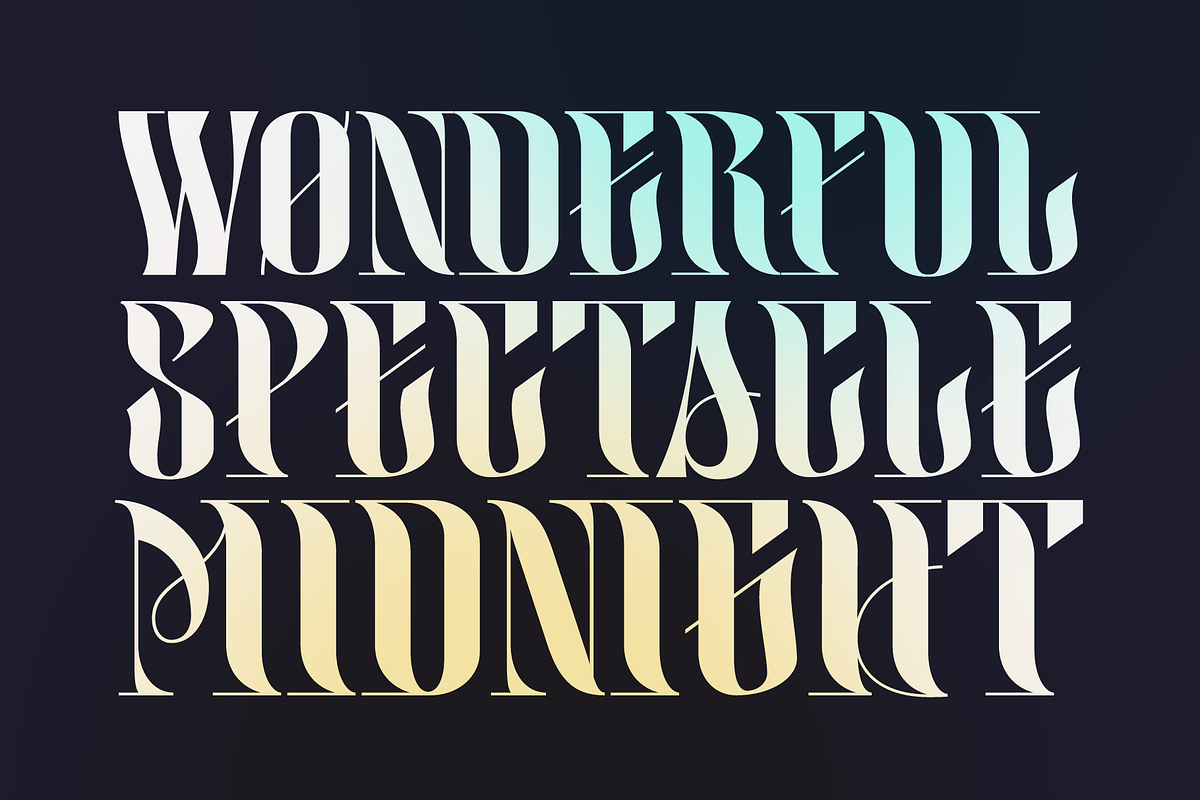 Realitas; Unique Experimental Font, a Serif Font by Eko Bimantara (Photo 2 of 9)