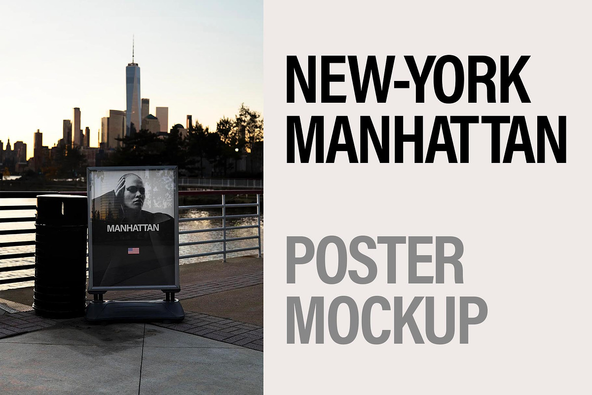 Poster Mockup in Manhattan, New York, an Advertising Mockup by Brandacle Mockups (Photo 4 of 7)