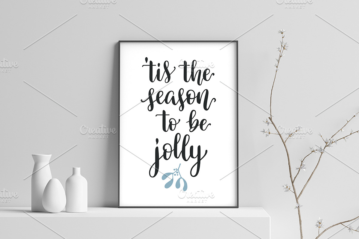Winter season hand lettering bundle, a Graphic by InkySplash (Photo 6 of 6)