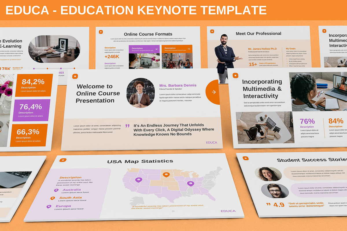 Educa - Education Keynote Template, a Presentation Template by SlideFactory (Photo 1 of 4)