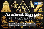 Ancient Egypt Photoshop Brushes, a Brush Add-On by ArtistMef (Thumbnail 1 of 5)