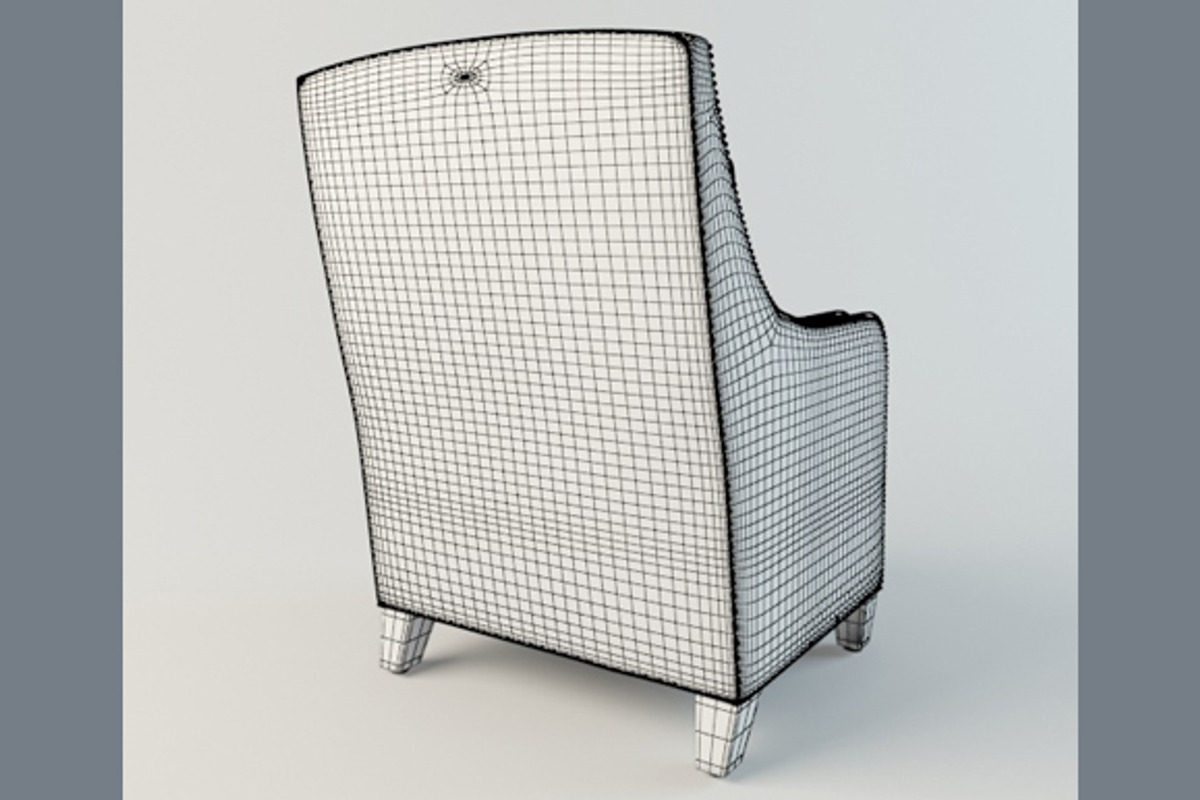 Federico Leather Chair, a Furniture 3D Model by 3Dpapa (Photo 2 of 4)