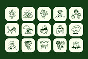 Nature Doodle Icon Set, an Outline Icon by Vectors Market (Thumbnail 6 of 8)