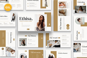 Ethisa Aesthetic Google Slides, a Presentation Template by kerismaker