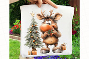 Quirky Christmas Reindeer Clipart, an Illustration by OK Design (Thumbnail 3 of 7)