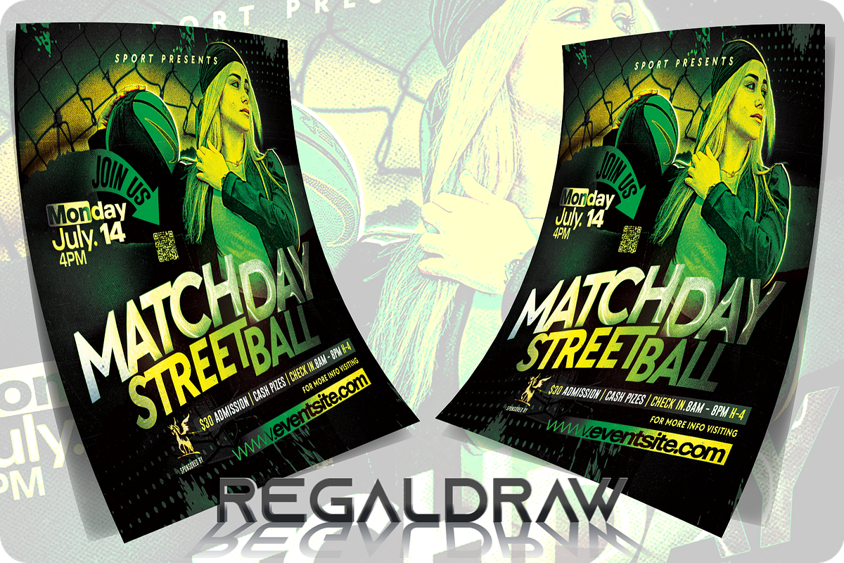 Streetball Sport Event Flyer preview 2
