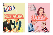 1950s Collage Art Pack, a Background Graphic by Pulpixel Design (Thumbnail 2 of 14)