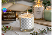 Burning Glass Candle Label Mockup, a Product Mockup by MockupWizard (Thumbnail 3 of 5)