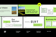 Climate Tech Pitch Deck PowerPoint, a Presentation Template by Neermana (Thumbnail 1 of 4)