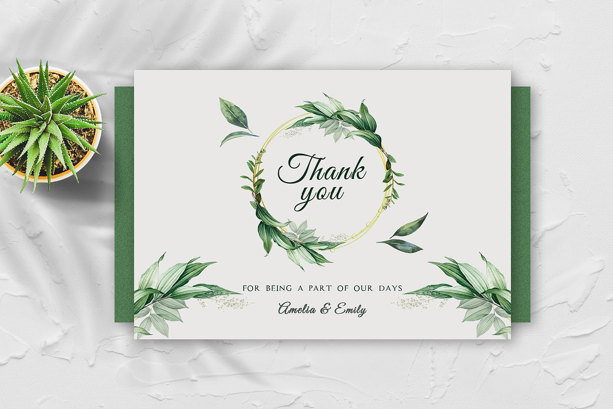 Wedding Invitation Template Set, an Invitation Template by Artphic (Photo 5 of 5)