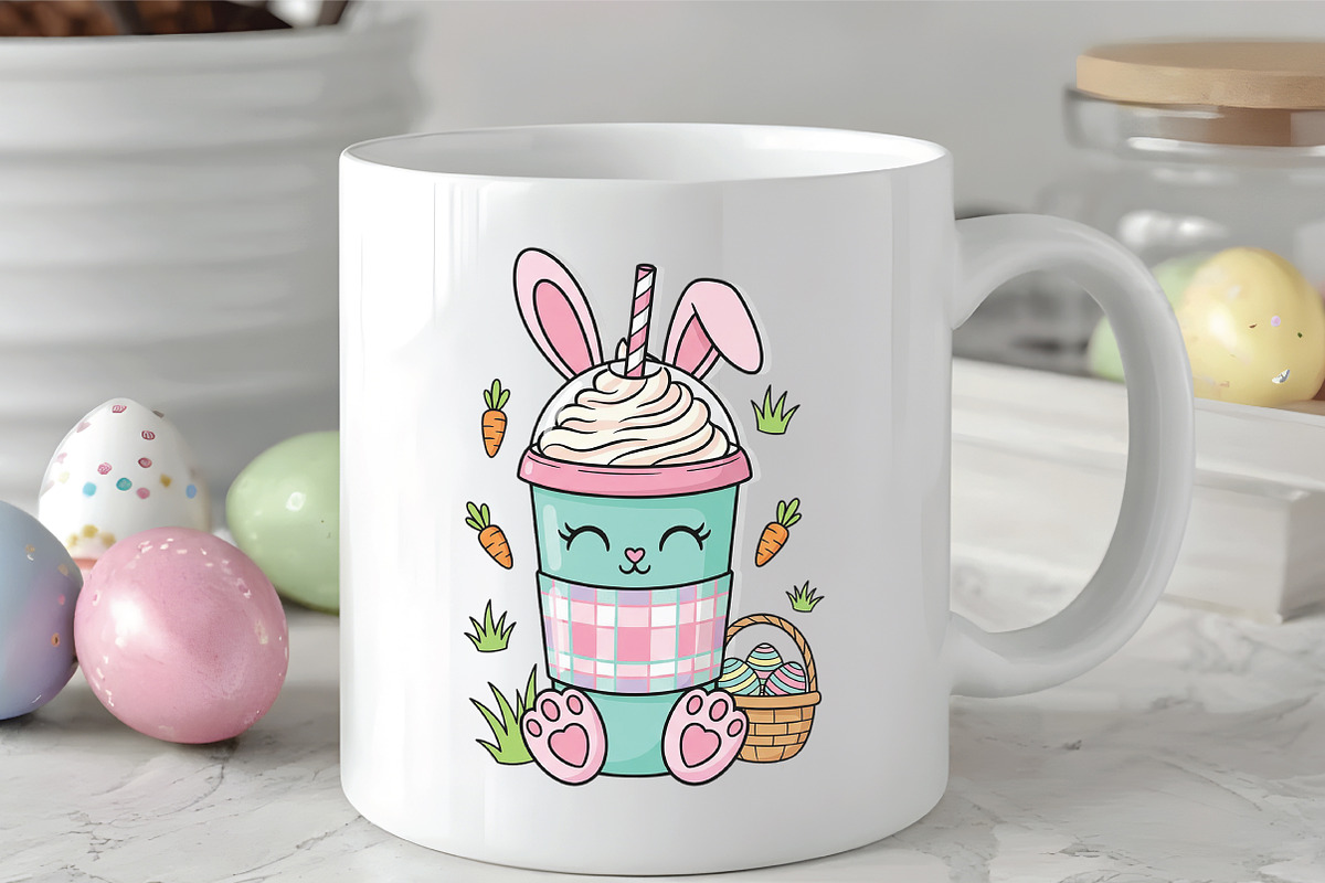 Easter Coffee Cups PNG, an Illustration by CraftArtStudio (Photo 2 of 4)