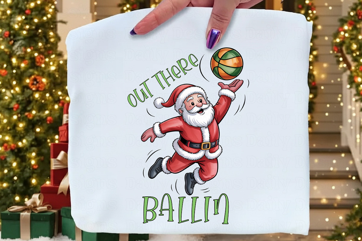 Basketball Santa PNG, an Illustration by Daily.Designs (Photo 2 of 5)