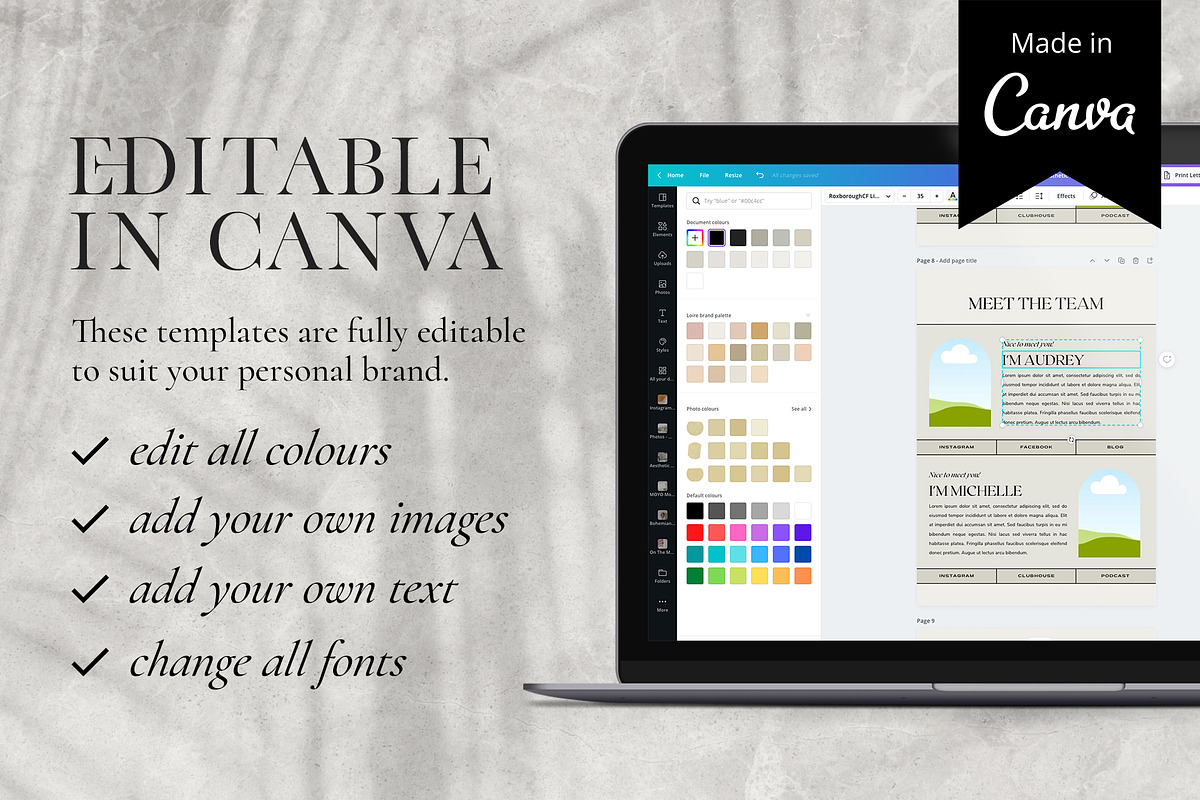 Aesthetic Ebook Template CANVA, a Magazine Template by Studio Loire (Photo 16 of 17)