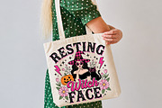 Pink Coquette Witch Halloween PNG, a Seasonal Illustration by DreamCafeArt (Thumbnail 6 of 7)