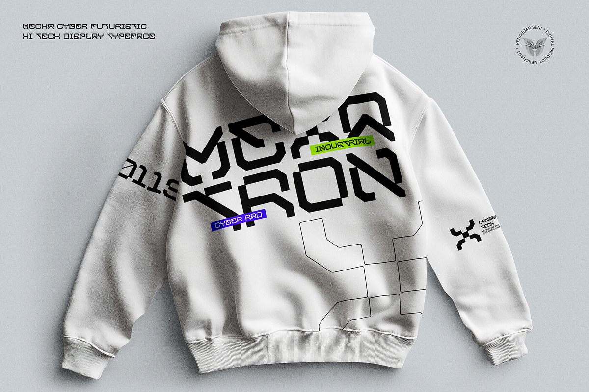 Mexatron - Sci-Fi Display Font, a Sans Serif Font by Pengedar Seni (Photo 5 of 10)