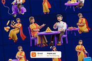 Diwali Activity 3D character, a Characters & Person 3D Model by orenjidesign (Thumbnail 8 of 8)