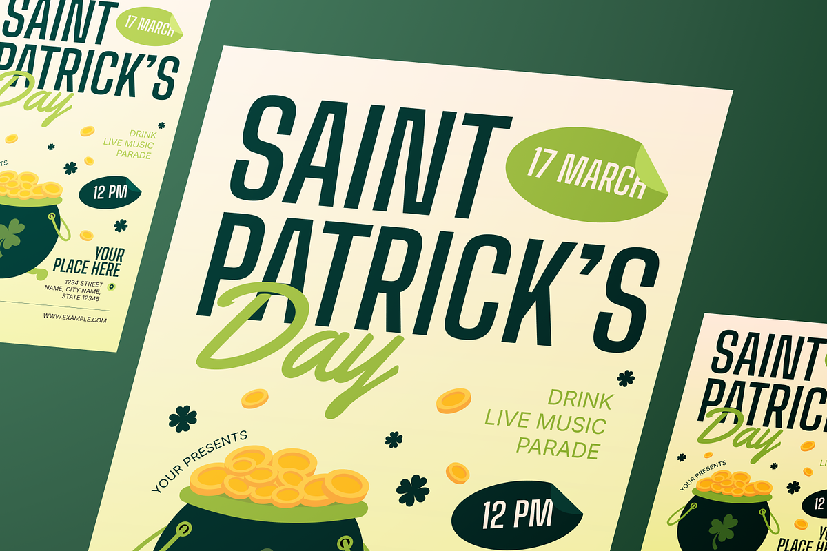 Saint Patrick's Day Flyer Set, a Flyer Template by Annora Studio (Photo 5 of 6)