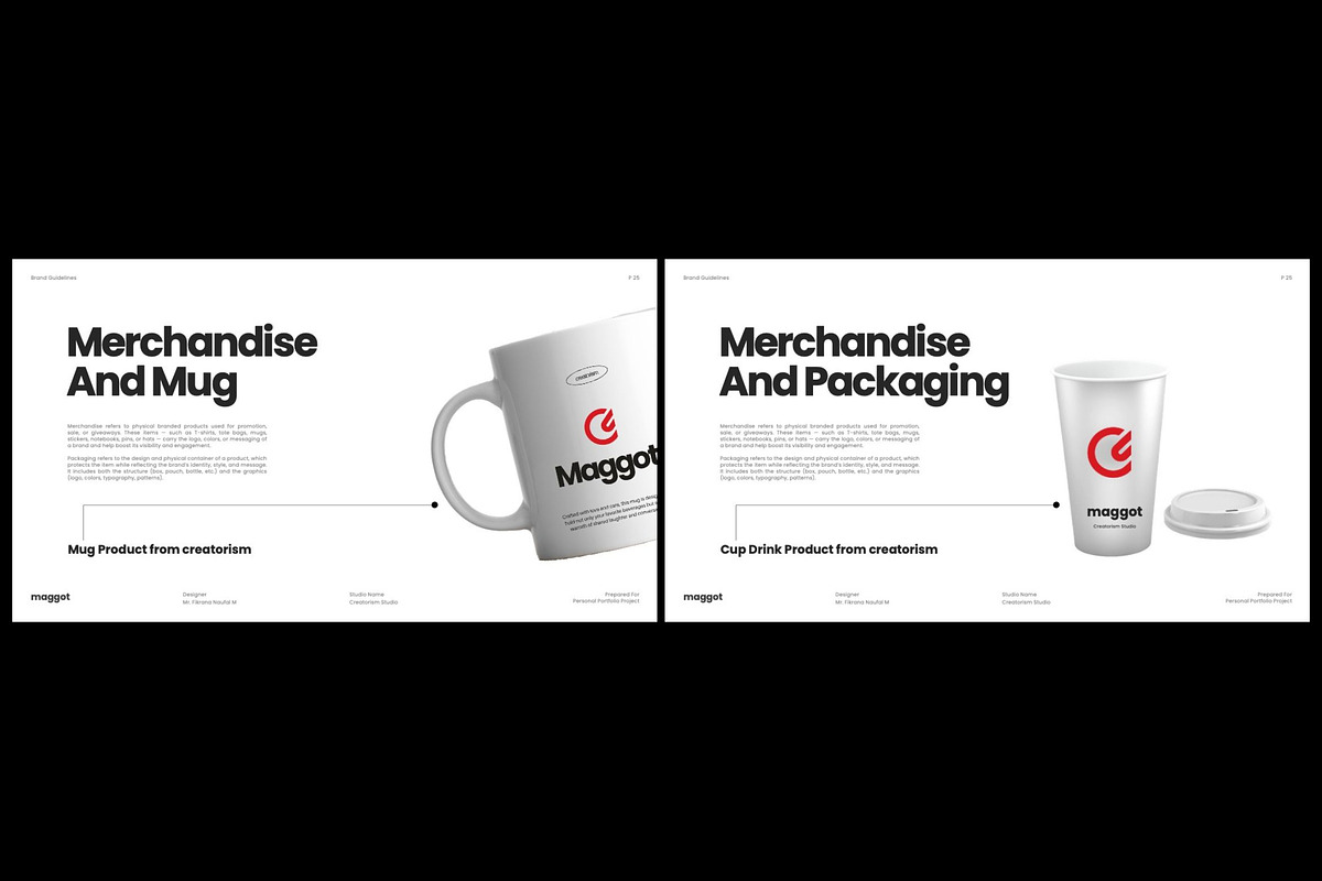 Maggot - Brand Guideline GSL, a Presentation Template by Creatorism (Photo 11 of 13)