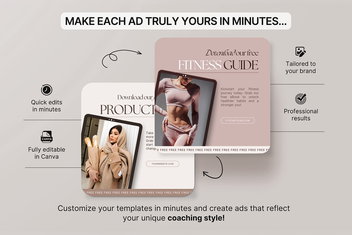 30 Coach Static Ad Templates Meta, a Social Media Template by DigiPax (Photo 7 of 10)
